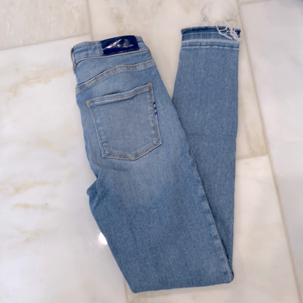 Scotch & Soda Size 25/32 Very Light Blue Skinny High Waist